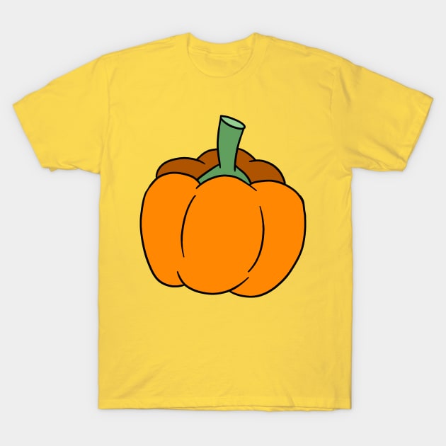 Orange Bell Pepper T-Shirt by saradaboru